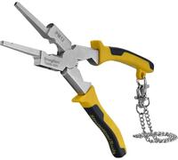 Strong Hand Tools PM12 Deluxe MIG Welding Plier, 8", Rounded & Flat Face Hammer, Fine & Coarse File, Side Pull V-Notch, Retention Chain, Ergonomic Grip