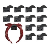 Strong Hat Hooks, Self Adhesive Cap Hanger Set, 1.89in 12 Pack Hooks with Heavy Duty Grip, Authentic Ball Cap Holder, Wall Organizer with Space Saving Design, Hat Storage Tool for Door Office