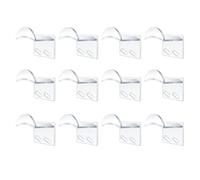 Strong Hat Hooks, Self Adhesive Cap Hanger Set, 1.89in 12 Pack Hooks with Heavy Duty Grip, Authentic Ball Cap Holder, Wall Organizer with Space Saving Design, Hat Storage Tool for Door Office