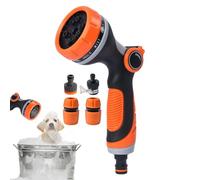 Strong Hose Nozzle, Compact Sprayer Head, Reliable Garden Tool, Lawn Deck Driveway, Functional Patio Pets Shower Washer Wand Practical Equipment for Home, Garage Outdoor 26.5 x 17.5 x 7.5 cm