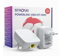 Strong Kit CPL Mini 1000: 2 adaptadores CPL de 1000 Mbps. Acceso a Internet de Alta Velocidad. Alcance de 300 m.