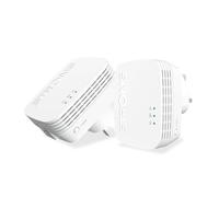 STRONG Kit de adaptador de línea eléctrica AV600, extensor Ethernet HomePlug AV2 Powerline, Plug & Play, seguridad con un solo botón, modo de ahorro de energía, alcance de 300 metros, puertos LAN de