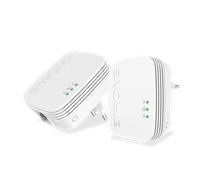 STRONG Kit PLC WiFi AV600, WiFi 300 Mbps, 2 Puertos Ethernet | Plug & Play, red por línea eléctrica, compatible con routers Fibre, Smart TV, teletrabajo, domótica