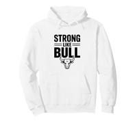 Strong Like Bull Gimnasio Motivacional Fitness Humor Sudadera con Capucha