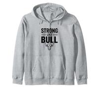 Strong Like Bull Gimnasio Motivacional Fitness Humor Sudadera con Capucha