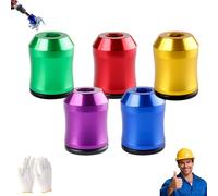 Strong Magnetic Screw Ring - 1/4 Inch/6.35mm Universal Screw Head for Screwdriver Head Magnetic Ring, Ensuring Secure Grip and Easy Use (Mixed-5Pcs)