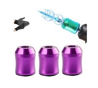 Strong Magnetic Screw Ring 1/4, Screwdriver Head Magnetic Ring Set, Magnetics Screw Holder for Drill, for DIY, Drill Tools, Household Repairs Mechanics, Carpenters(Purple*3pcs)