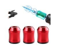 Strong Magnetic Screw Ring 1/4, Screwdriver Head Magnetic Ring Set, Magnetics Screw Holder for Drill, for DIY, Drill Tools, Household Repairs Mechanics, Carpenters(Red*3pcs)