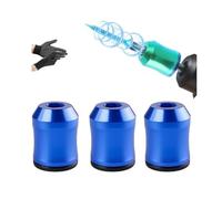 Strong Magnetic Screw Ring 1/4, Screwdriver Head Magnetic Ring Set, Magnetics Screw Holder for Drill, for DIY, Drill Tools, Household Repairs Mechanics, Carpenters(Blue*3pcs)