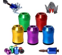 Strong Magnetic Screw Ring - Never Drop Another Screw Again, ¼ Inch/ 6.35 mm Bit Magnetizer Ring - Removable Magnetic Screwdriver Drill Bit Holder for Hex Screwdriver And Power Bits (5PCS)