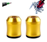 Strong Magnetic Screw Ring, Screwdriver Head Magnetic 6.35 mm Universal Ring Screw Holder, with Anti-Slip Design Removable Coil, For Drill Tools Household Workshop Repairs (Yellow 2Pcs)
