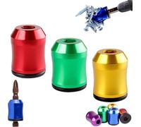 Strong Magnetic Screw Ring, Strong Magnetic Screw Ring for Drill, 1/4 Inch/6.35mm Universal Magnet Screws Rings Head, Bit Magnetic Rings, Never Drop Another Screw Again(3pcs-a)