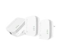 Strong powerline 600 triple pack mini 600 mbit/s ethernet blanco 3 pieza(s)