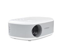STRONG - Mini Proyector de Vídeo N1 - Resolución HD 720p Compatible con Full HD 1080p - 120 ANSI Lúmenes - Distancia de proyección 0,9 a 6,2 m - Conectividad HDMI/USB/AV + Salida de Audio - Blanco
