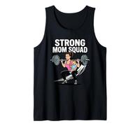 Strong Mom Squad Fitness Humor Cita Divertido Mamá Y Yo Camiseta sin Mangas