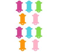 Strong Plastic Cable Organizers Mixed Bright Shades Lightweight Cord for Home Office Storage Needs Sturdy Plastic Wire