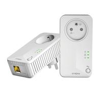 STRONG Powerline 600 - Kit de Enchufe CPL (600 Mbps, Compatible con Cualquier Caja/Router, Puerto Ethernet + Toma filtrada, instalación rápida, Internet de Alta Velocidad en Todas Partes -