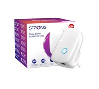 STRONG Repetidor WiFi Dual Band AC1200Mbps, Amplificador y Extensor WiFi de Largo Alcance, Puerto LAN 100Mbps, Punto de Acceso, Luz Nocturna Inteligente, Antenas Internas, Configuración Fácil, WPS