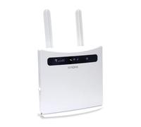 Strong Router 4G LTE WiFi 300 - Conexión 4G, LTE hasta 150 Mbit/s y WiFi hasta 300 Mbit/s en 2,4 GHz, 2 antenas externas desmontables LTE, 4 Puertos Ethernet, 2 adaptadores SIM, blanco