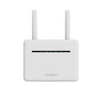 STRONG - Router Wifi 4G+LTE - Hasta 300 Mbps 4G/1200 Mbps Wifi - 4 Puertos Gigabit RJ45 - Funciona con Todo Tipo de SIM - Uso Compartido de la Red Móvil - 2 Antenas - Fácil de Instalar - Blanco