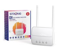Strong Router WiFi N300 Mbps 4G, Red 4G Cat4 LTE, Router con Tarjeta SIM, Soporta hasta 32 Dispositivos, Puerto LAN 100 Mbps, Antenas Desmontables, Plug & Play, USB 3.0 (4GROUTER360M)