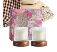 Strong Scented Candles - Aromatherapy Wax Pillars for Home Fragrance | Natural Soy Wax with Oils, Long Lasting Burn, Decorative Candle Set for Relaxation Meditation 10.12x3.74x9.84 in