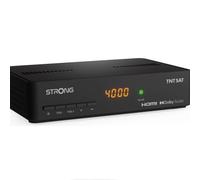 STRONG SRT7408 - Decodificador de satélite TNT con Tarjeta TNTSAT (resolución HD - Direct diferido - Puerto USB para grabación - Función de Reposo ecológica, Asistente de instalación, Color Negro