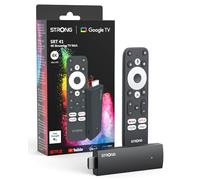 STRONG - Streaming Box Android TV 4K UHD - SRT41 - Google TV HDMI Key - Chromecast Built-in - Compatible con la Asistencia Vocal Google - Dolby Audio - Fácil de Instalar - Formato Stick - Negro