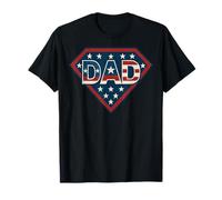 Strong Sup Dad Fathers Gift Dad USA Flag Vintage Men Art Camiseta