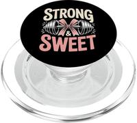 Strong & Sweet Gym Bow Workout, Coqueta y Divertida PopSockets PopGrip para MagSafe