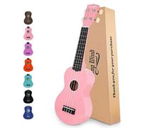 Strong Wind Ukelele soprano de 21 pulgadas para principiante Uke Hawaii para niños con bolsa de concierto para niños principiantes estudiantes (rosa)