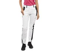 strongAnt Pantalones de Trabajo Mujer Blancos Stretch Completo para Pintora con Bolsillos para Rodilleras - Blanco, Talla: 40