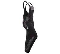 strongAnt Peto elástico de Trabajo para Mujer, pantalones de trabajo con bolsillos para rodillera - Negro-Gris, 32