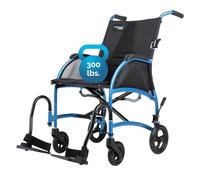 Strongback Mobility Excursion 8 Silla de ruedas plegable ligera, soporte lumbar ajustable integrado, promueve una columna vertebral sana, ancho del asiento de 45,7 cm, modelo 2.0