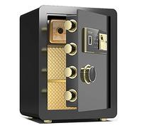 strongbox Cajas fuertes electrónicas de seguridad resistentes al fuego-45 cm, caja de seguridad con alarma y caja de seguridad biométrica de huellas dactilares, caja de almacenamiento de documentos