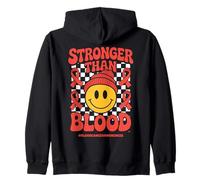 Stronger Than Blood - Groovy Ribbon Blood Cancer Awareness Sudadera con Capucha