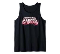 Stronger Than Cancer cáncer de Mama con Cinta Rosa Camiseta sin Mangas