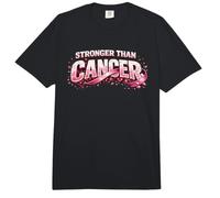 Stronger Than Cancer cáncer de Mama con Cinta Rosa Comfort Colors Adult Heavyweight T-Shirt