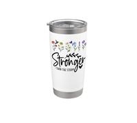 Stronger Than the Storm Women Faith Be Strong in the Lord Vaso térmico de acero inoxidable de doble pared