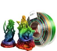 Stronghero3D PETG - Filamento para impresora 3D de 1,75 mm, multicolor, arcoíris translúcido, precisión de 1 kg +/-0,05 mm para ender3 Cr10