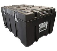 STRONGMATE Caja Trolley Modelo M.HD1-XL de doble pared extra resistente para transporte y protección de equipos profesionales. 87x58x47cm. Capacidad 139 Litros.