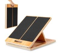 StrongTek - Tabla inclinada extra ancha de madera para estiramiento y entrenamiento de flexibilidad, 5 ángulos ajustables, 158,8 kg de capacidad