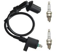 Strongthium Bobina de Encendido GY6 con 2 Bujías A7TC Universal Compatible con Kymco Agility Sym Symphony Malcor IMR Scooter Pit Bike Moto de Cross 50cc 110cc 125cc 150cc Motor 4 Tiempos