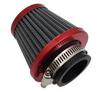 Strongthium Filtro de Aire 35mm Moto Cónico Universal Compatible con Carburador PZ19 PZ20 Malcor Roan IMR Pit Bike Mini Cross Quad Infantil ATV 50cc 90cc 110cc 125cc Limpiador Rojo