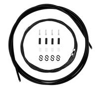 Strongthium Kit Câbles Gaines Dérailleur PTFE Compatible Avec Shimano | 2 câbles de 2,1 m, gaine noire Ø 4 mm de 2 m avec doublure intérieure, embouts et accessoires pour transmission mécanique