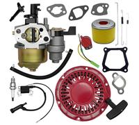 STRONGTHIUM Kit de afinación compatible con Honda GX120 GX160 GX200 4-6.5HP 160-212cc - carburador + arrancador + bobina + filtro de aire + bujía + resortes + juntas