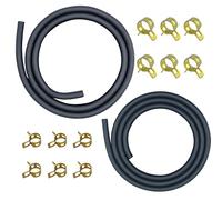 STRONGTHIUM Kit Manguera de Combustible 5 mm (3/16") y 6,3 mm (1/4") Compatible con Briggs & Stratton Kawasaki Walbro RYOBI, para Cortacésped Mini Bike Generador, con 12 Abrazaderas