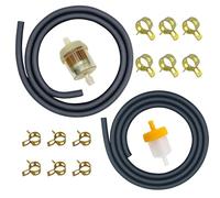 STRONGTHIUM Kit Manguera de Combustible 5 mm (3/16") y 6,3 mm (1/4") Compatible con Kawasaki Briggs & Stratton Walbro Ryobi, para Cortacésped Mini Moto Generador, con Filtro