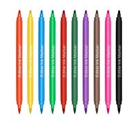Stronrive 10 Rotulador para Colorear Alimentos, Rotuladores para Decorar Alimentos, Punta Fina Y Gruesa, Rotuladores para Grado Alimenticio para Manualidades, Fondant, Pasteles, Glaseado