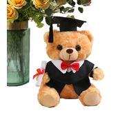 Stronrive 2025 Oso De Graduación, 25 Cm Peluche De Graduación, Muñeca De Peluche con Toga Y Birrete Regalo para Alumnas Y Estudiantes De Secundaria